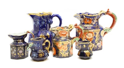 Lot 164 - A collection of 19th Century Masons Ironstone Hydra jugs