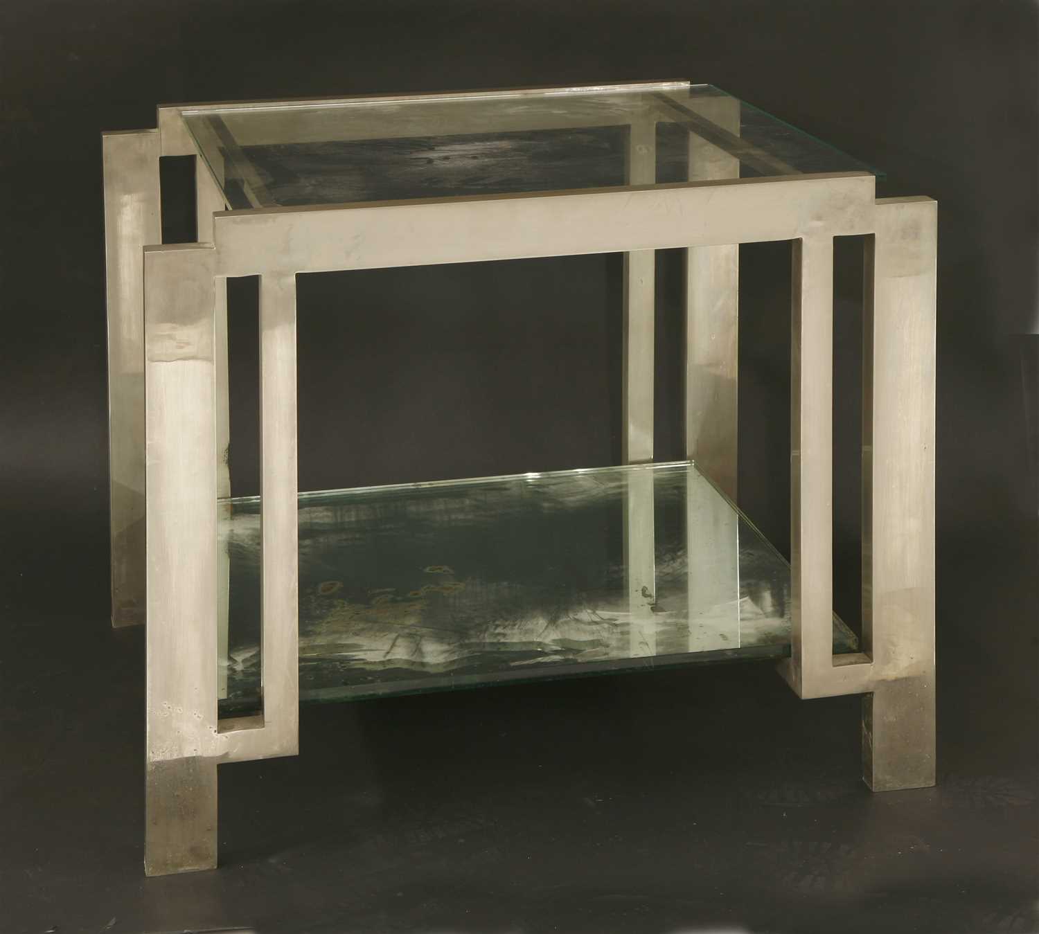 Lot 85 - A chrome side table
