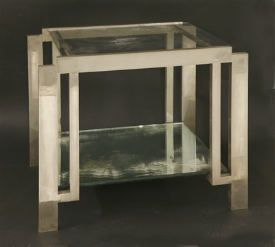 Lot 85 - A chrome side table