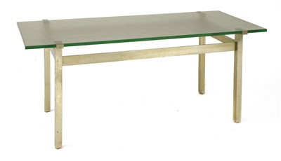 Lot 124 - A chrome coffee table