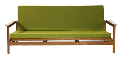 Lot 269 - An afrormosia-framed daybed