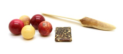 Lot 51 - Five billiard balls