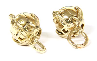 Lot 13 - Two masonic folding orb pendants