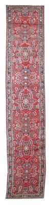 Lot 121 - An exceptionally long Lilihan Hamadan runner