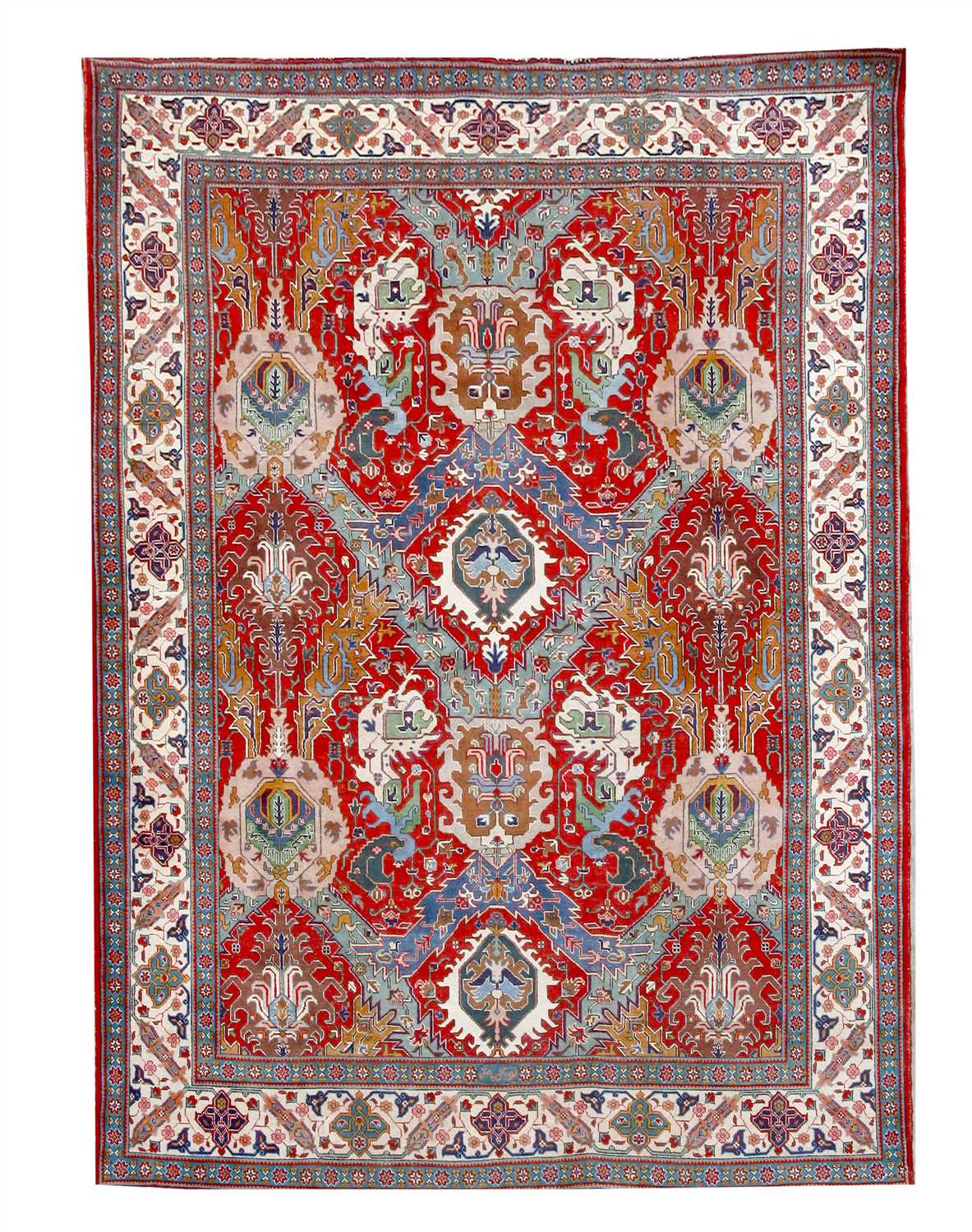 Lot 282 - A Tabriz carpet