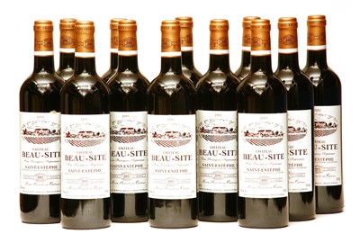 Lot 141 - Château Beau-Site, Saint-Estèphe, Cru Bourgeois Supérieur, 2005, twelve bottles (boxed)