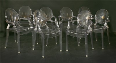 Lot 476 - A set of eight ‘Ghost Louis’ chairs