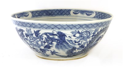Lot 24 - A Chinese blue and white punch bowl