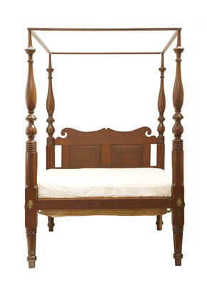 Lot 354 - A stained pine
American Federal four-poster bed