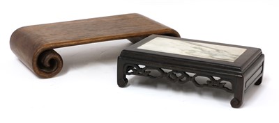 Lot 303 - Two Chinese wood stands