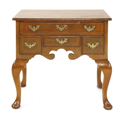 Lot 423 - A George II-style walnut lowboy