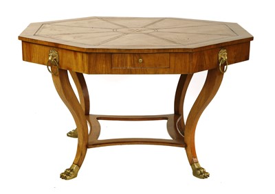 Lot 725 - An Austrian octagonal centre library table