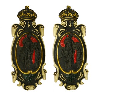 Lot 73 - A PAIR OF
MARTIN-IN-THE-FIELDS CAST IRON CHURCH PLAQUES
