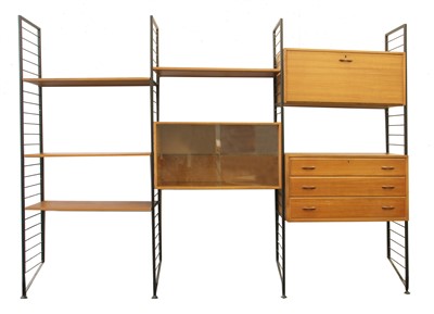Lot 353 - A Staples teak 'Ladderax' wall unit
