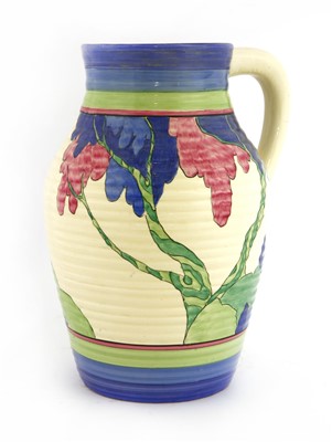Lot 132 - A Clarice Cliff 'Rudyard' single-handled Lotus vase