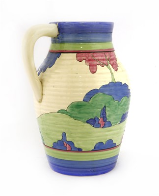 Lot 132 - A Clarice Cliff 'Rudyard' single-handled Lotus vase