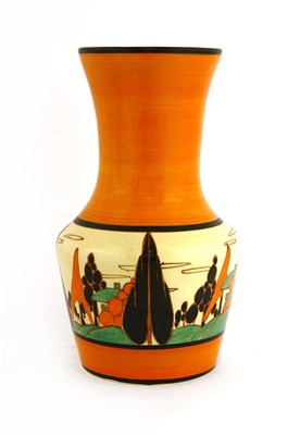 Lot 127 - A Clarice Cliff 'Orange Trees and House' vase
