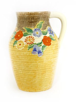 Lot 119 - A Clarice Cliff 'Canterbury Bells' single-handled Isis vase