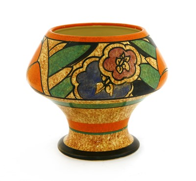 Lot 144 - A Clarice Cliff 'Gardenia' café au lait vase