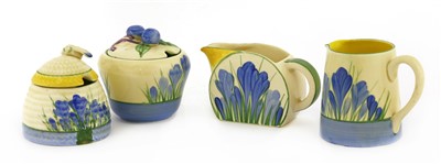 Lot 163 - Four items of Clarice Cliff 'Blue Crocus'