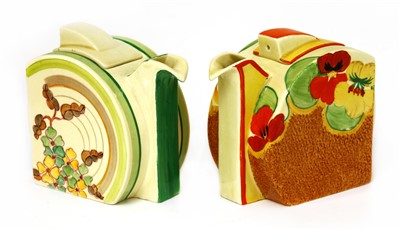 Lot 173 - Two Clarice Cliff Bonjour teapots and covers