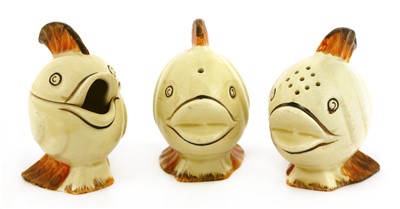 Lot 166 - A Clarice Cliff novelty cruet set
