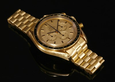 Lot 622 - An 18ct gold Omega Speedmaster Professional 'Apollo XI' limited edition moonlanding automatic