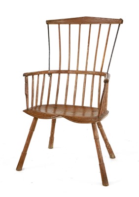 Lot 348 - A Windsor armchair