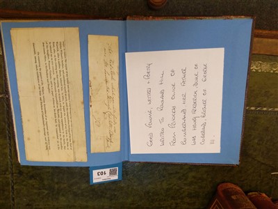 Lot 103 - MANUSCRIPT: Olive, Princess of Cumberland