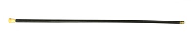 Lot 396E - A Japanese ivory and ebony walking stick