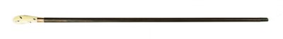Lot 396H - A Japanese ivory and macassar ebony walking stick