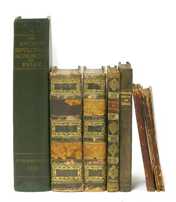 Lot 46 - ESSEX: 1- Chancellor, F: The Ancient Sepulchral Monuments of Essex