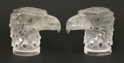 Lot 282 - Two Lalique 'Tete d'Aigle' car mascots