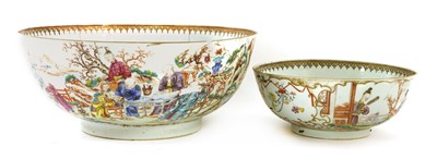 Lot 48 - Two Chinese famille rose punch bowls