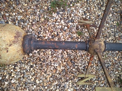 Lot 23 - A large Victorian cast iron weathervane