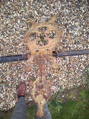 Lot 23 - A large Victorian cast iron weathervane
