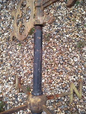 Lot 23 - A large Victorian cast iron weathervane