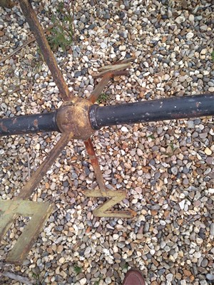 Lot 23 - A large Victorian cast iron weathervane