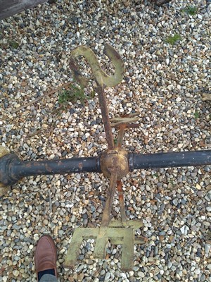 Lot 23 - A large Victorian cast iron weathervane