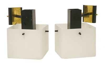 Lot 446 - A pair of Italian wall lights