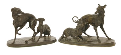 Lot 355 - Two dog groups after Mêne