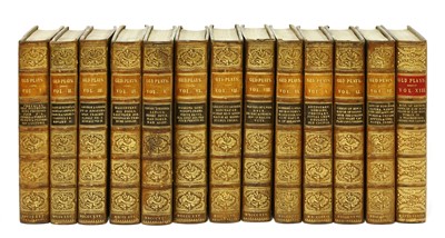 Lot 247 - BINDING: 1- A Select collection of Old Plays, in 12 vols.