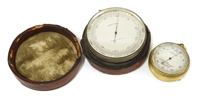 Lot 200 - A silver-plated barometer/altimeter