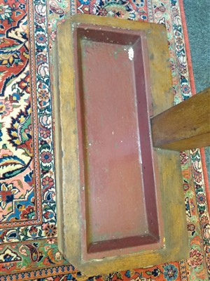 Lot 27 - A Victorian oak and horn hat stand