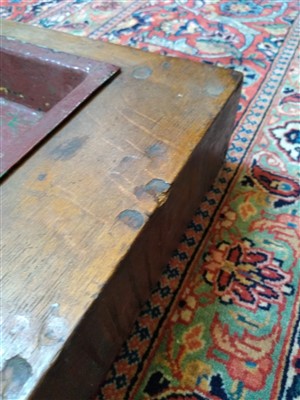 Lot 27 - A Victorian oak and horn hat stand