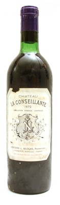 Lot 257 - Chateau La Conseillante, Pomerol, 1970, one bottle