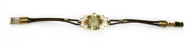 Lot 25 - A ladies 9ct gold Boodle and Dunthorn, Liverpool, mechanical bracelet watch
