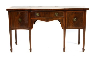 Lot 380 - A George III inlaid mahogany sideboard