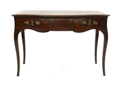 Lot 341 - A Louis XVI mahogany bureau plat