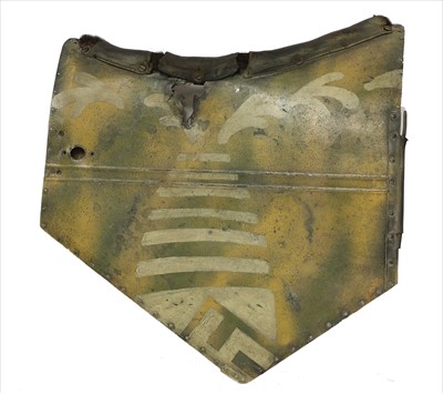 Lot 327 - A DOOR FROM A WWII GERMAN LUFTWAFFE OPEN COCKPIT RECONNAISSANCE AIRCRAFT